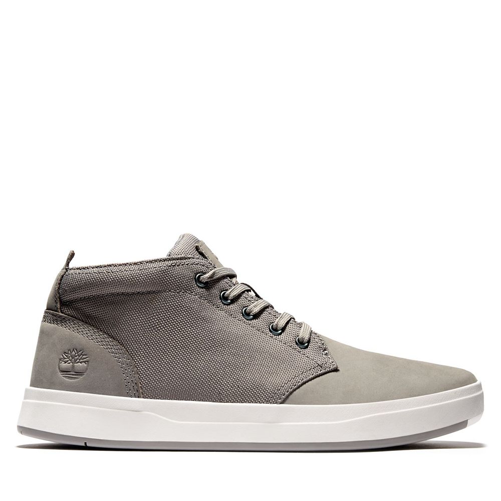 Timberland Chukka Μποτακια Ανδρικα Γκρι - Davis Square Mixed-Media - Greece 1564389-NU